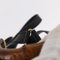 Gucci Vintage Bamboo Backpack Suede