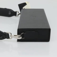 Fendi Logo Horizontal Box Crossbody Bag Leather