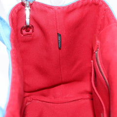 Prada Canapa Convertible Tote Canvas with Applique