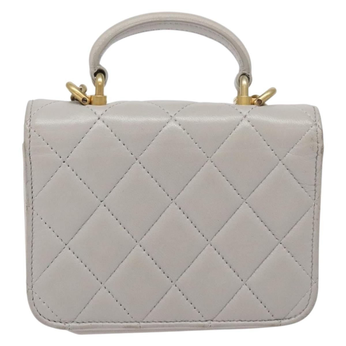 Chanel Vintage CC Flap Crossbody Bag Quilted Lambskin
