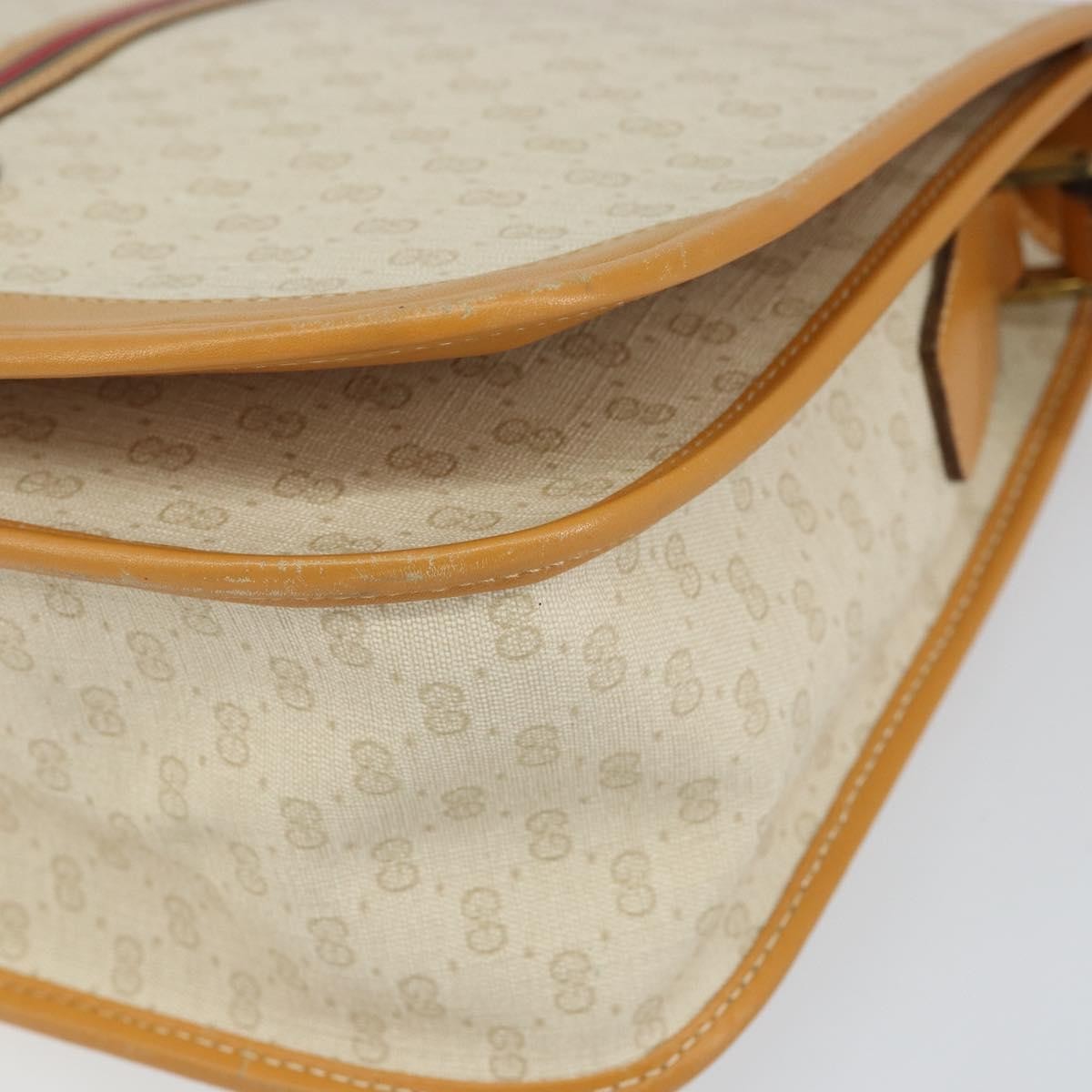 Gucci Vintage Web Sherry Line Handbag Micro GG Canvas