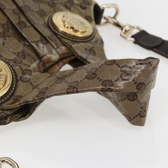 Gucci Hysteria Convertible Top Handle Bag GG Coated Canvas