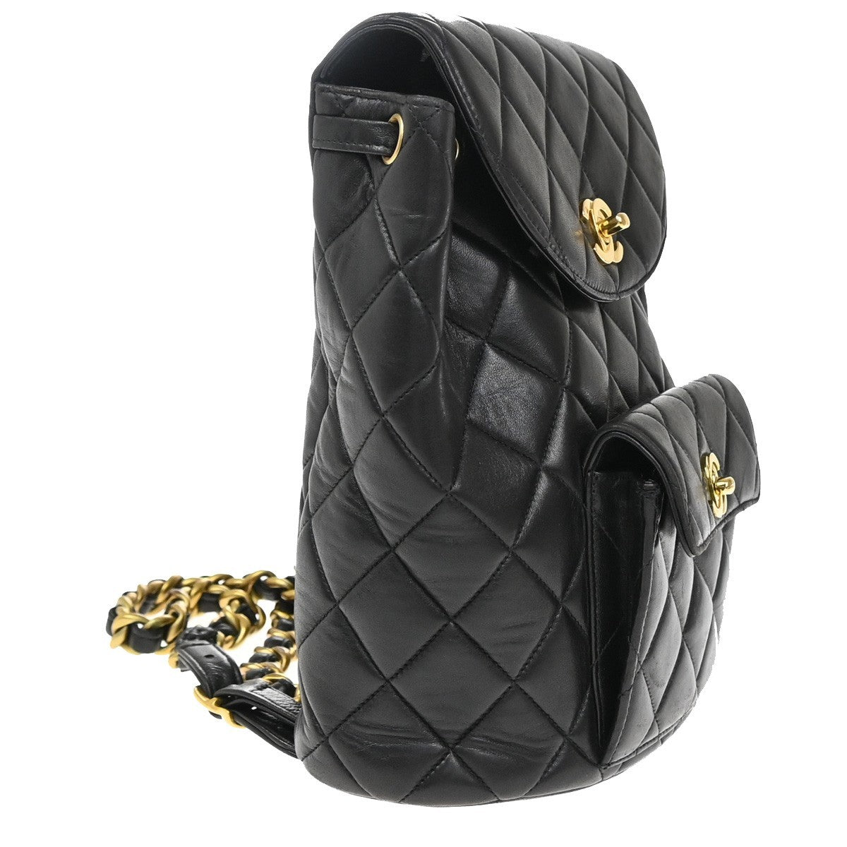 Chanel Vintage CC Pocket Backpack Quilted Lambskin