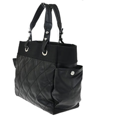 Chanel Biarritz Pocket Tote Quilted Coated Canvas