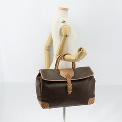 Celine Vintage Duffle Bag Macadam Coated Canvas