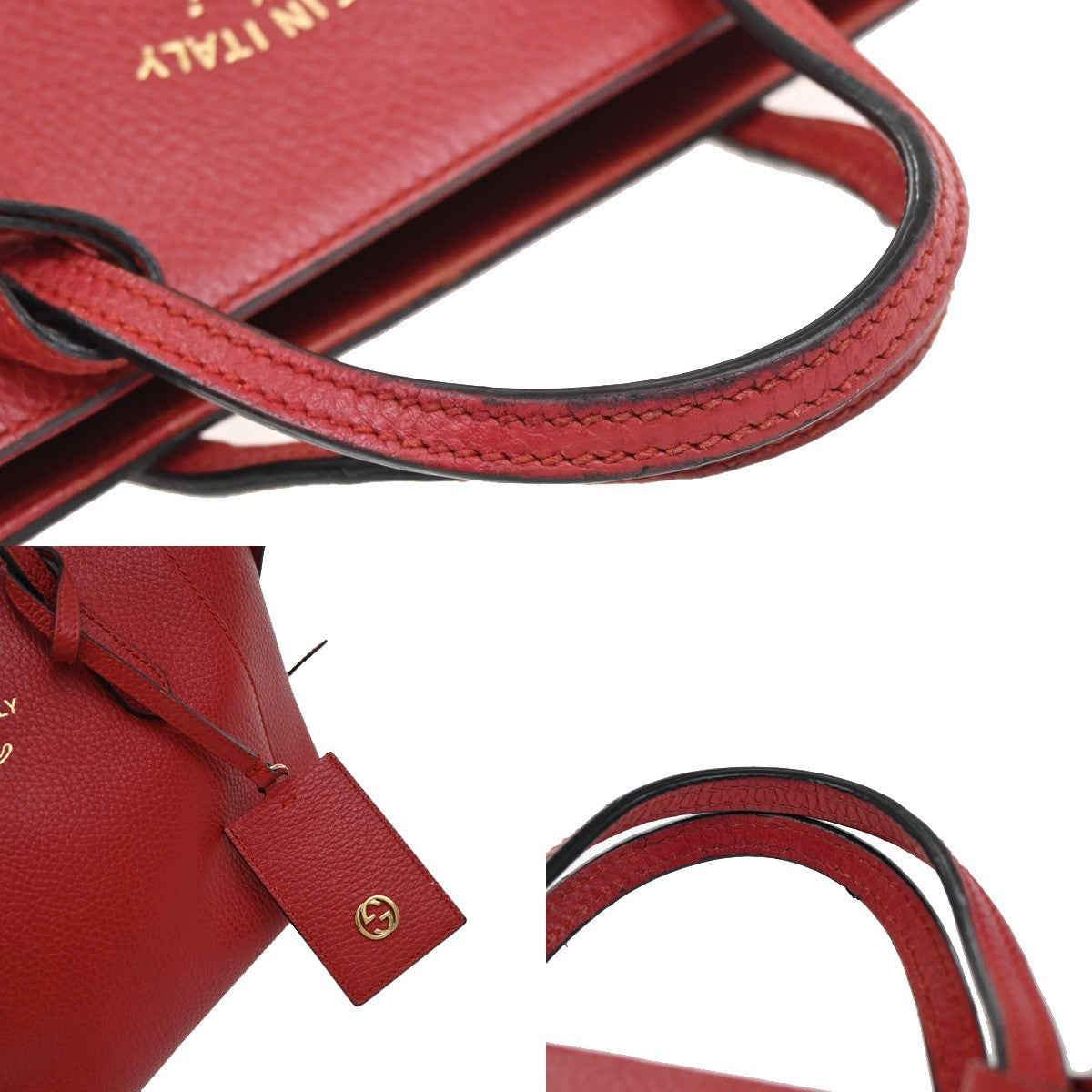 Gucci Swing Crossbody Bag Pebbled Leather