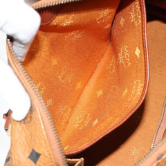 MCM Visetos Handbag Canvas and Leather