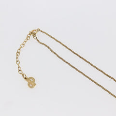 Christian Dior CD Pendant Necklace Metal