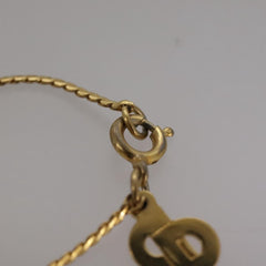 Christian Dior CD Pendant Necklace Gold-plated