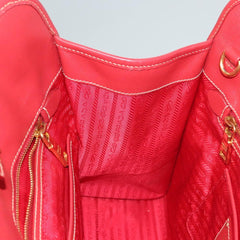 Prada Convertible Tote Canvas and Saffiano Leather