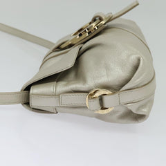 Bvlgari Chandra Flap Shoulder Bag Leather