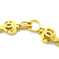 Chanel CC Heart Pendant Necklace Metal