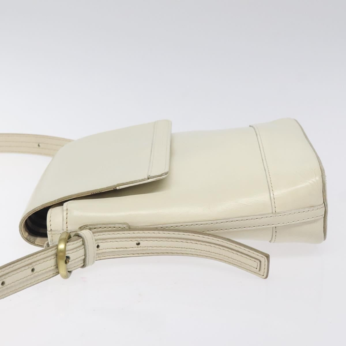 Burberry Flap Shoulder Bag Leather