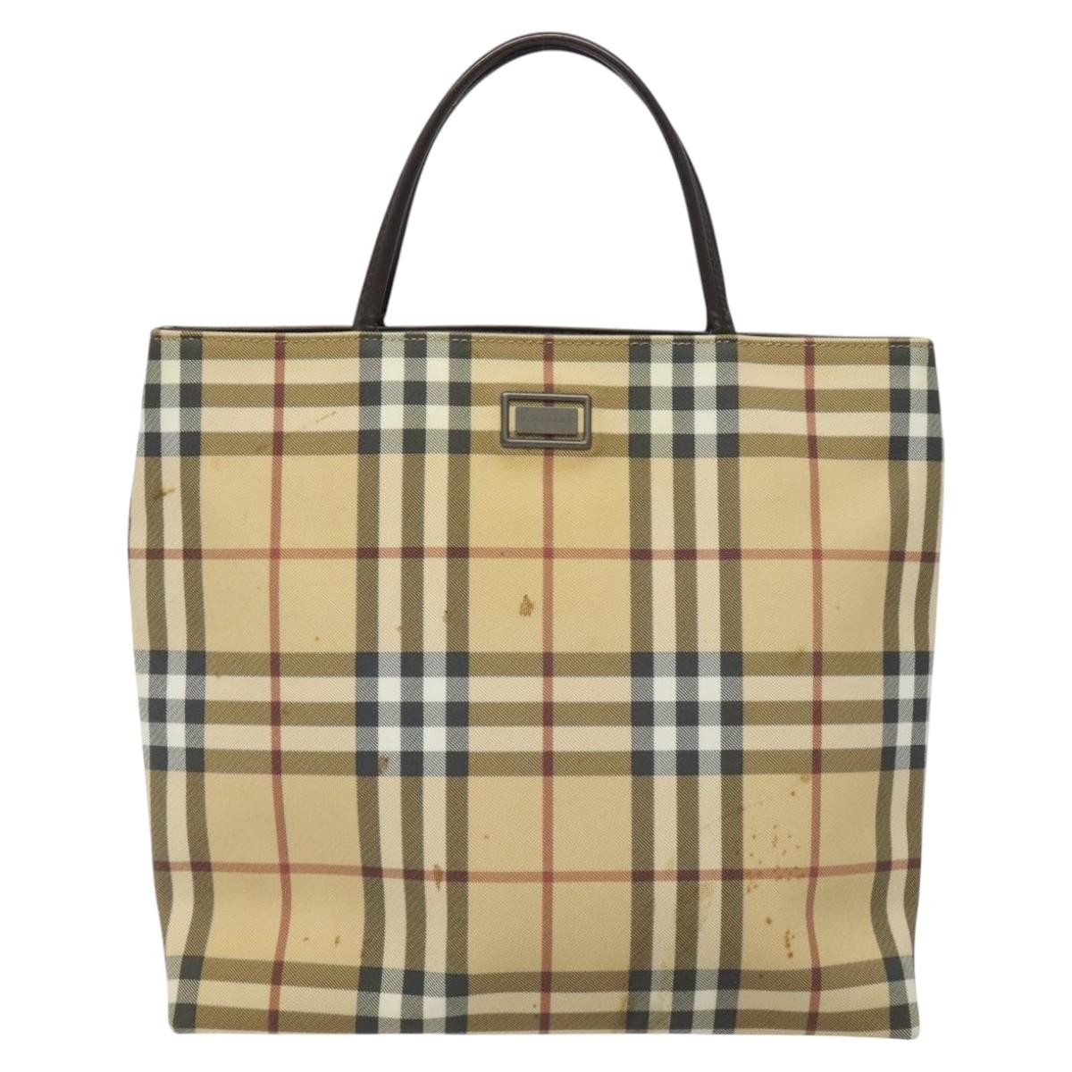 Burberry Nova Check Tote canvas check pattern