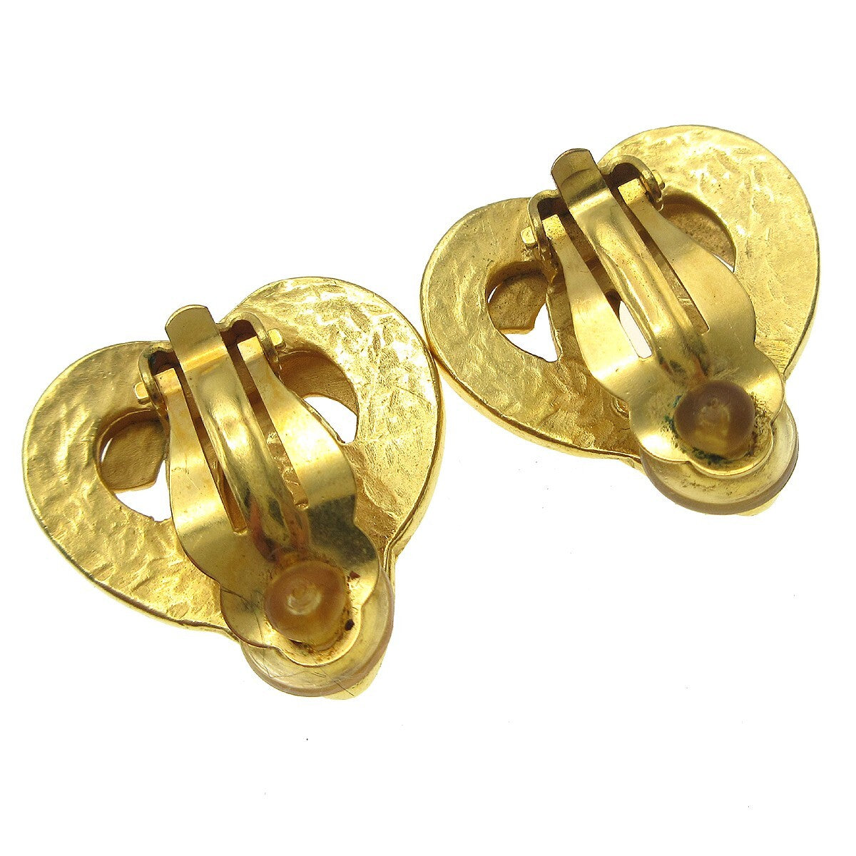 Chanel CC logo heart Gold-plated