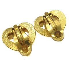 Chanel CC logo heart Gold-plated