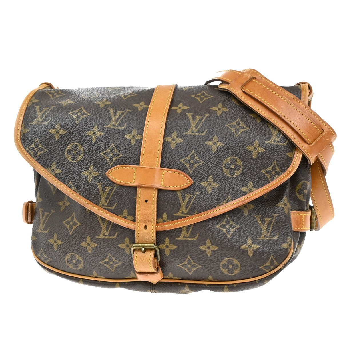 Louis Vuitton Saumur Handbag Monogram Canvas
