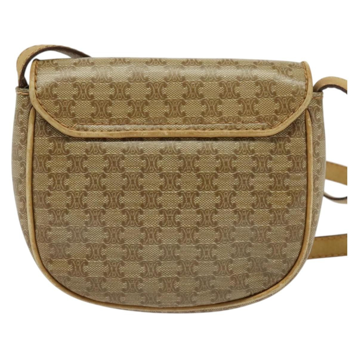 Celine Vintage Macadam Shoulder Bag Macadam Canva  Vinyl