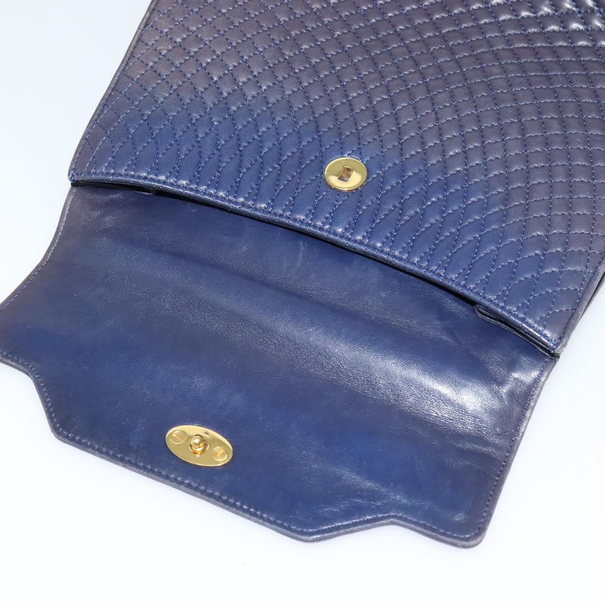 Bally Vintage Flap Handbag Quilted Leather