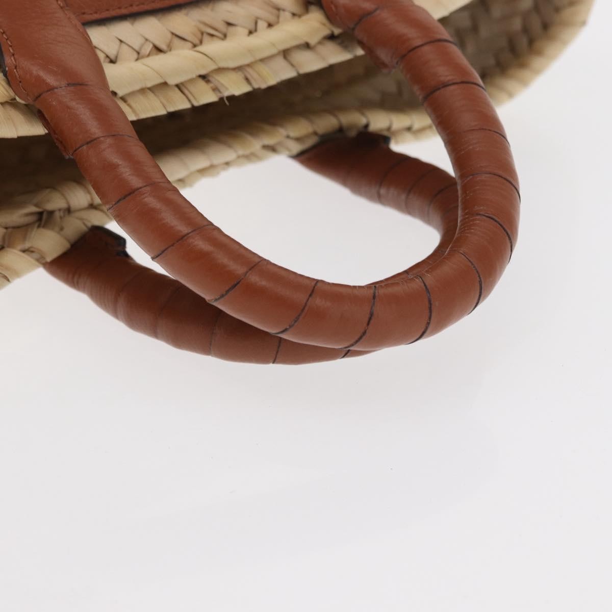 Chloe Marcie Basket Bag Raffia and Leather