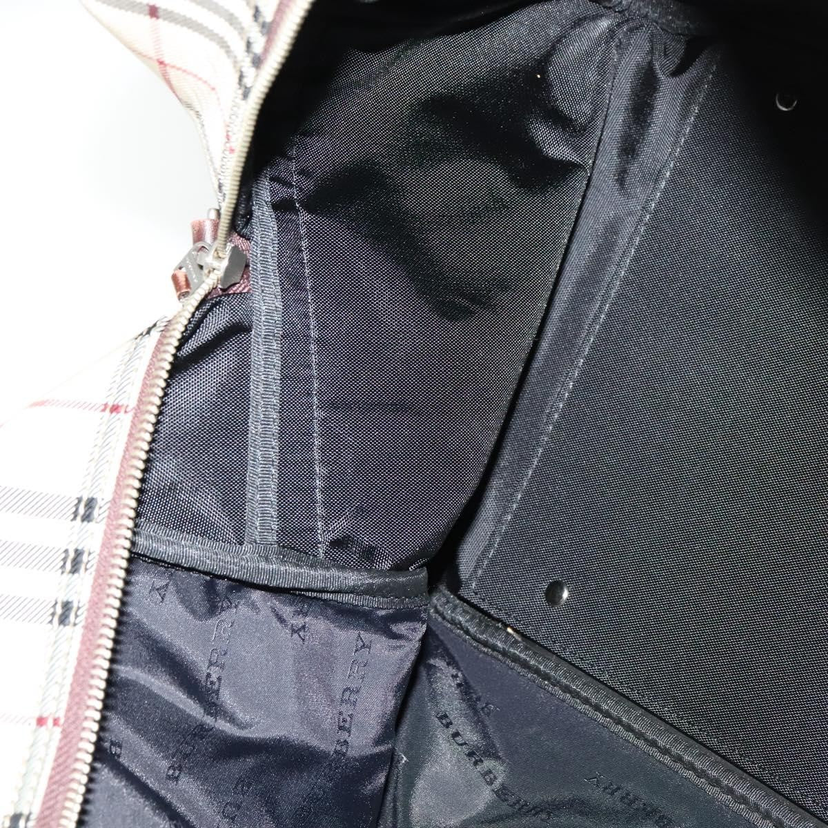 Burberry Vintage Zip Around Duffle Bag House Check Canvas