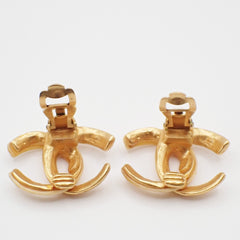 Chanel CC Clip-On Earrings Metal