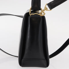 Gucci Vintage Convertible Bamboo Box Crossbody Bag Leather