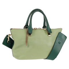 Chloe Bicolor Baylee Satchel Leather