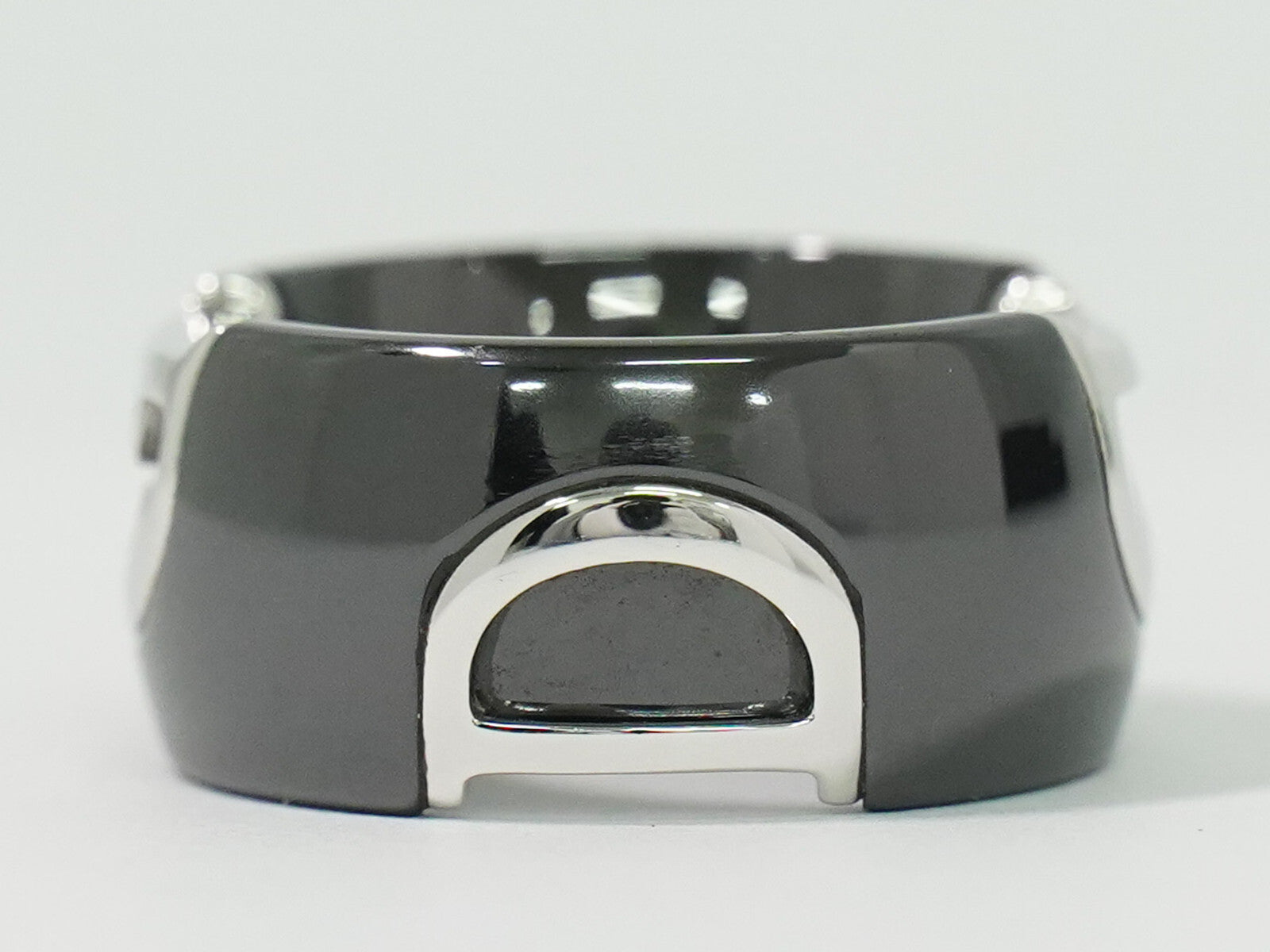 Damiani D Icon Ring K18 (White Gold), ceramic and Diamond