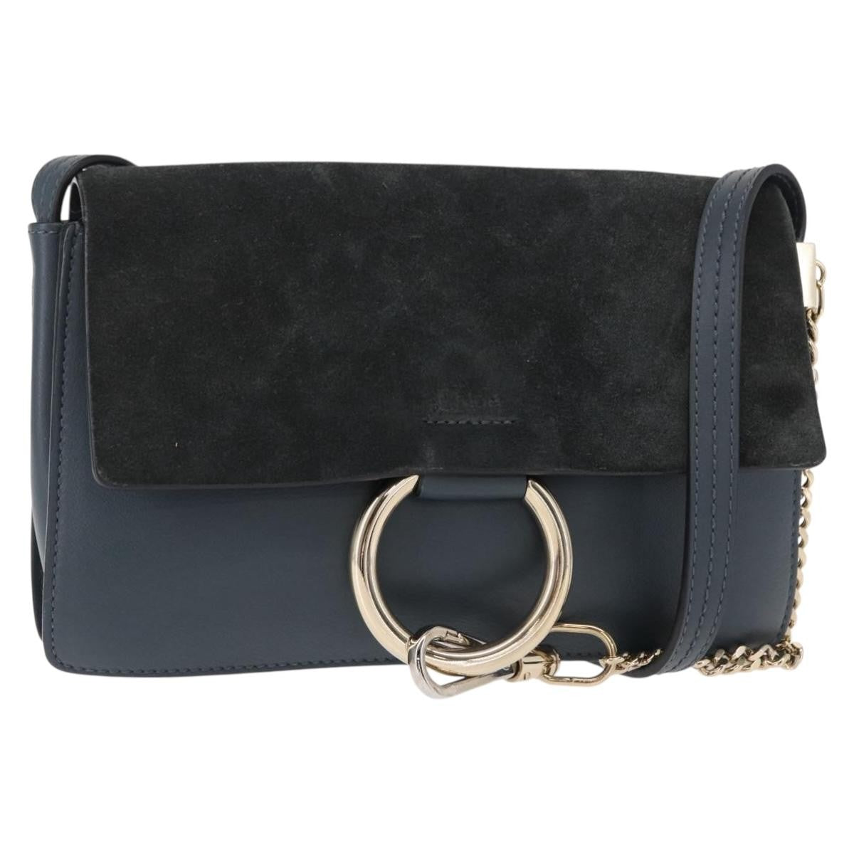 Chloe Faye Shoulder Bag Leather and Suede