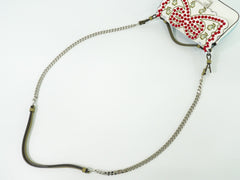 Fendi Double Baguette Embroidered Studded Leather