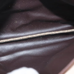 Christian Dior Vintage Honeycomb Zip Pouch Coated Canvas