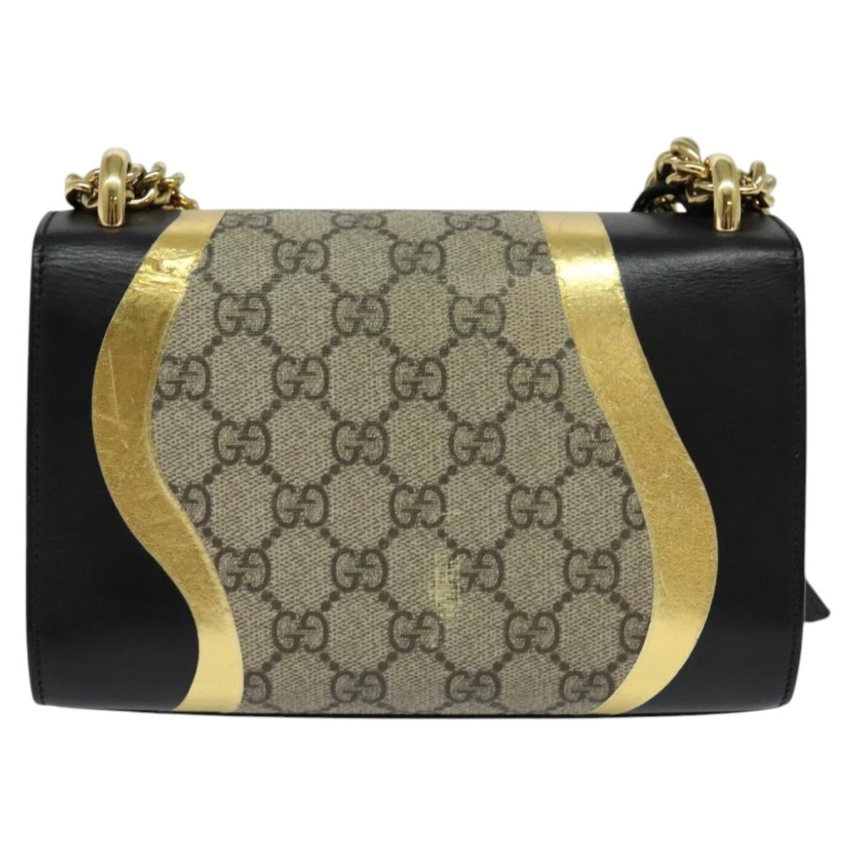 Gucci Padlock Shoulder Bag GG Coated Canvas and Leather