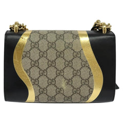 Gucci Padlock Shoulder Bag GG Coated Canvas and Leather