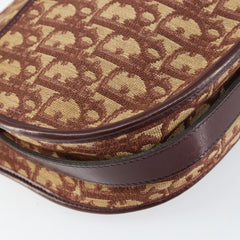 Christian Dior Vintage Trotter Shoulder Bag Canvas