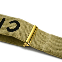 Chanel Logo Suspenders Canvas