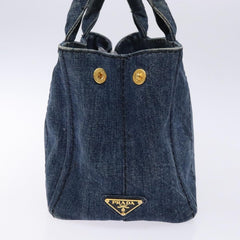 Prada Canapa Convertible Tote Denim