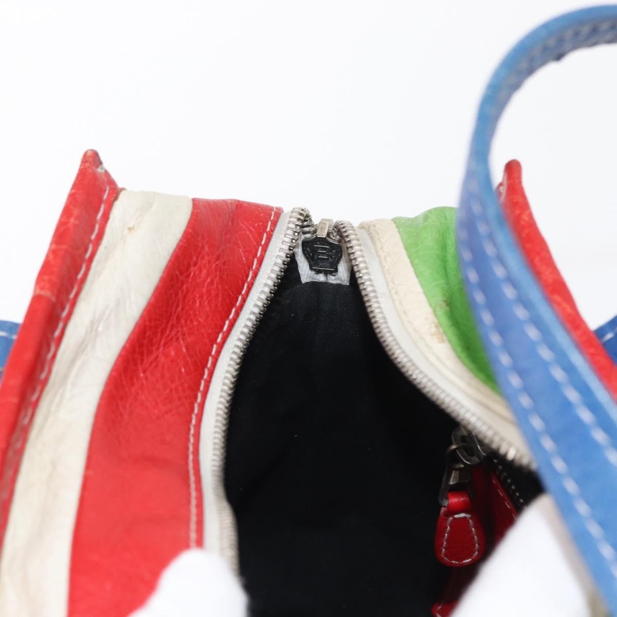 Balenciaga Bazar Convertible Tote Striped Leather