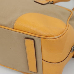 Prada Bauletto Bag Canvas with Leather
