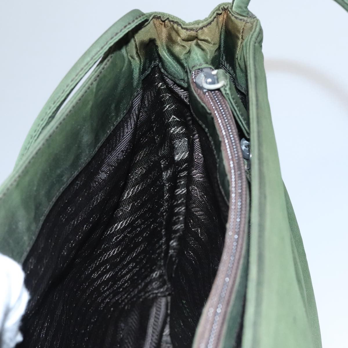 Prada Tall Zip Top Hobo Soft Calf