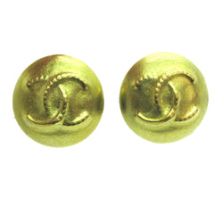 Chanel CC Button Clip-On Earrings Metal