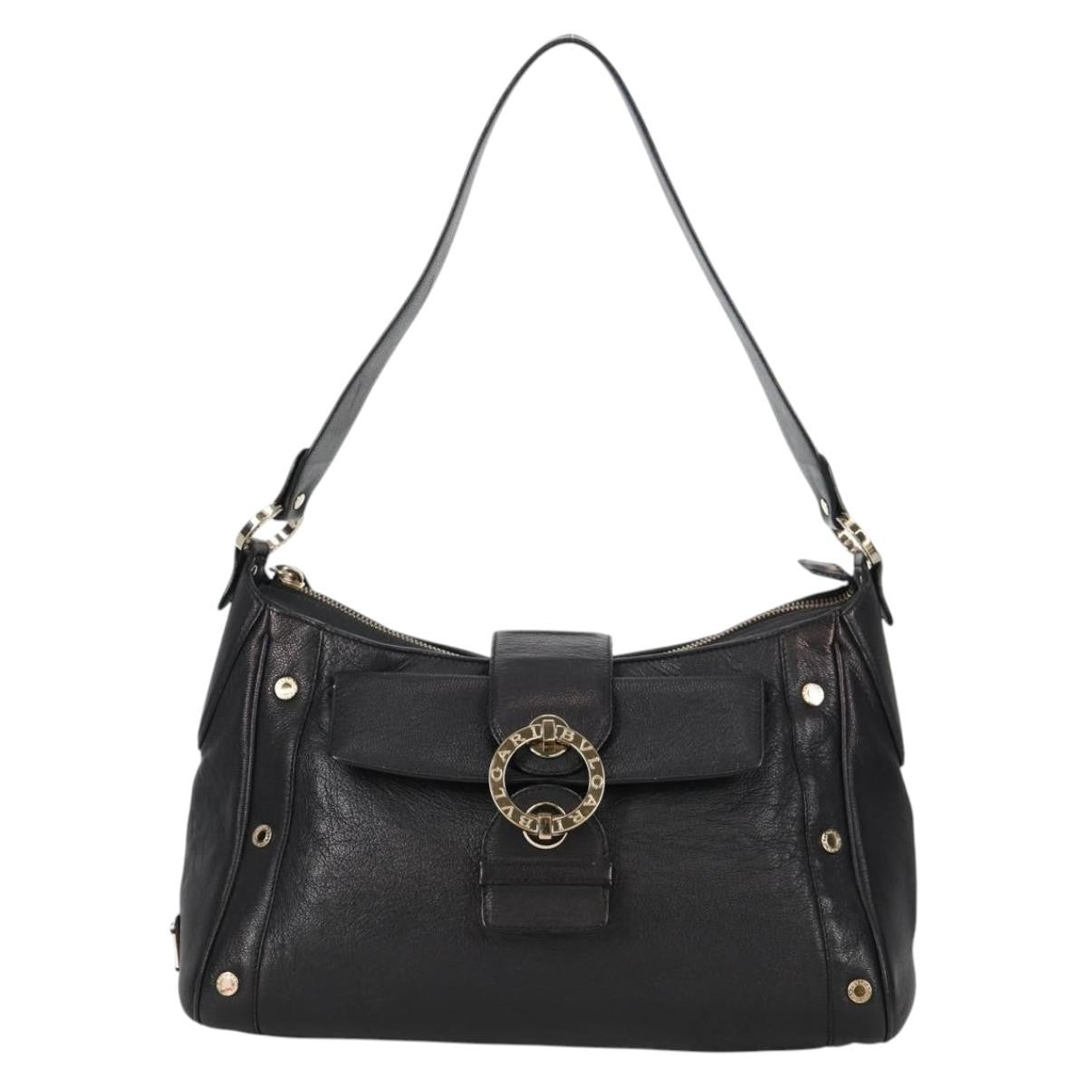 Bvlgari Chandra Top Handle Bag Leather
