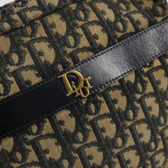 Christian Dior Vintage Trotter Shoulder Bag Canvas