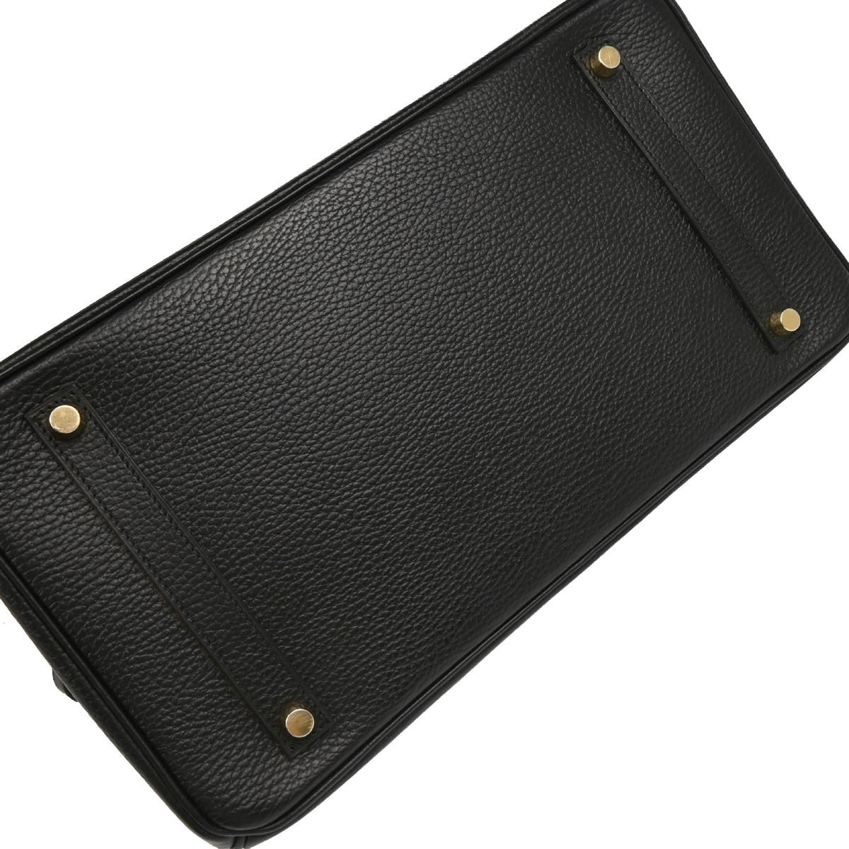 Hermes Birkin Handbag Black Ardennes with Gold Hardware