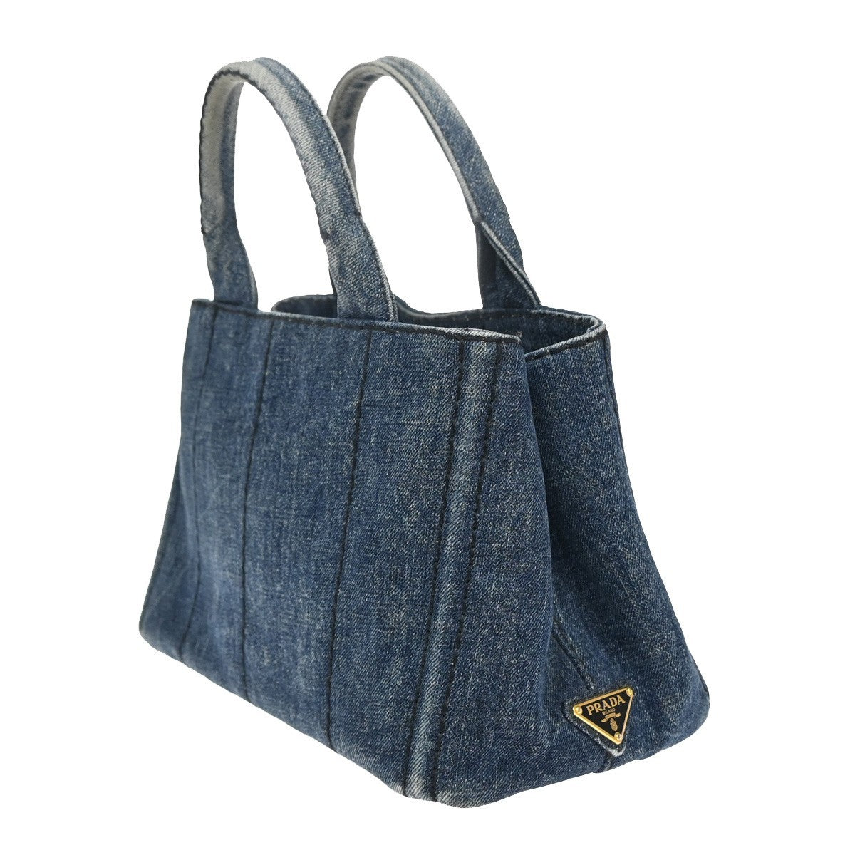 Prada Canapa Open Tote Denim