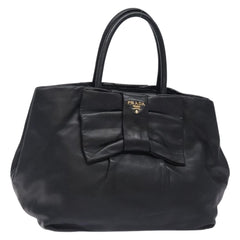 Prada Bow Tote Leather