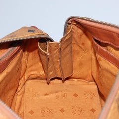 MCM Visetos Handbag Canvas and Leather