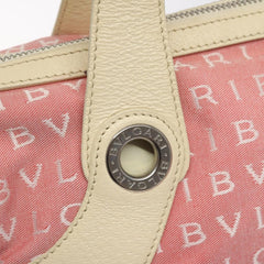 Bvlgari B.Zero1 Logomania Bag Canvas with Leather