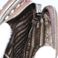 Prada Baguette Shoulder Bag Quilted Tessuto with Leather