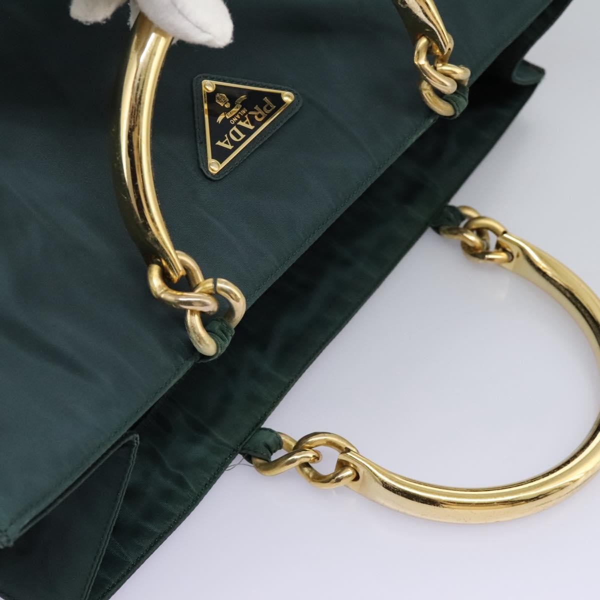 Prada Metal Handles Tote Tessuto